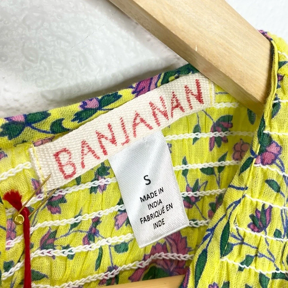 Banjanan Iris Maxi Dress In Floral Honey Small NWT
